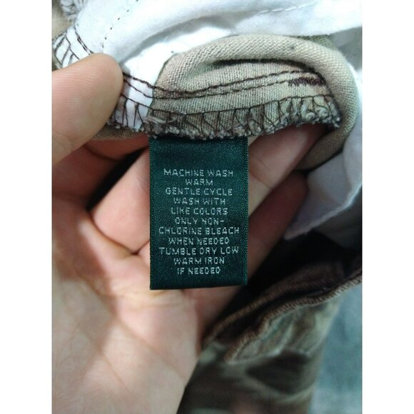 Ralph Lauren Jeans Co Womens 14 Brown Denim Slim Straight Aztec Southwest - Picture 7 of 8